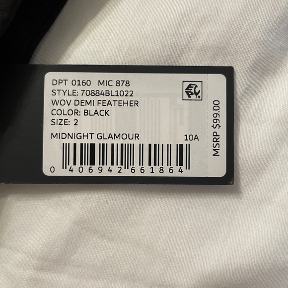 Gianni Bini feather tube top NWT - Picture 3 of 4